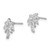 Sterling Silver Rhodium-plated CZ Palm Tree Post Earrings - QE-BC7EBF3B-7491