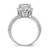 Sterling Silver Rhodium-plated CZ Pav‚ Ring - QR-1E03F8EB-1657