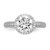 Sterling Silver Rhodium-plated CZ Pav‚ Ring - QR-976873E9-8522
