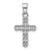 Sterling Silver Rhodium-plated CZ Polished Cross Pendant - QC-16E4D311-8306