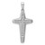 Sterling Silver Rhodium-plated CZ Polished Cross Pendant - QC-CDD70453-5996