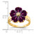 14k 6mm Heart Rhodolite Garnet AA Diamond ring - Y4-AAABE741-8042