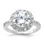 Sterling Silver Rhodium-plated CZ Ring - QR-5BFDCBCC-7960