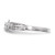Sterling Silver Rhodium-plated CZ Ring - QR-EE1A048E-4956