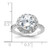 Sterling Silver Rhodium-plated CZ Ring - QR-F59886A8-4837