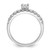 Sterling Silver Rhodium-plated CZ Ring and Band Set - QR-C489E3C0-1955