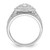 Sterling Silver Rhodium-plated CZ Ring and Band Set - QR-F196611F-8473