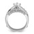 Sterling Silver Rhodium-plated CZ Ring Set - QR-6FA1B493-3030