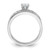 Sterling Silver Rhodium-plated CZ Ring Set - QR-9312CCFA-5649