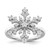Sterling Silver Rhodium-plated CZ Snowflake Ring - QR-DDC39E85-4429