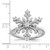 Sterling Silver Rhodium-plated CZ Snowflake Ring - QR-DDC39E85-4429