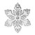 Sterling Silver Rhodium-plated CZ Snowflake Slide - QP-96CFEE5C-6221
