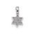 Sterling Silver Rhodium-plated CZ Star of David Pendant - QC-8DAD08CF-9051