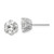 Sterling Silver Rhodium-plated CZ Stud Earrings