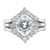 Sterling Silver Rhodium-plated CZ Three Ring Set - QR-A8E86B2D-8329