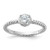 Sterling Silver Rhodium-plated CZ Twisted Ring - QR-B40911B3-4637