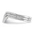 Sterling Silver Rhodium-plated CZ V-Shaped 3 Band Set - QR-E57EAAF5-1580