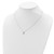 Sterling Silver Rhodium-plated CZ Wing Necklace