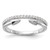 Sterling Silver Rhodium-plated CZ with Open Arrow Band - QR-7D9C78DB-9673