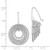 Sterling Silver Rhodium-plated D/C Circles Dangle Earrings - QE-6C7EE9B9-3073