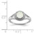 Sterling Silver Rhodium-plated Diam. & Created Opal Ring - QB-9ADBF034-2087