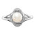 Sterling Silver Rhodium-plated Diam. & FW Cultured Pearl Ring - QB-4F2BFA36-6877