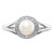 Sterling Silver Rhodium-plated Diam. & FW Cultured Pearl Ring - QB-EA4F902B-6802