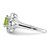 Sterling Silver Rhodium-plated Diam. & Peridot Ring - QB-8F5DA3A1-2042