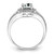 Sterling Silver Rhodium-plated Diam. & White Topaz Ring - QB-9D69706A-4742