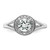 Sterling Silver Rhodium-plated Diam. & White Topaz Ring - QB-FAE7B3CC-5959