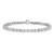 Sterling Silver Rhodium-plated Diam. Tennis Bracelet - QD-02233315-9057
