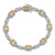 Sterling Silver Rhodium-plated Diamond & Citrine Bracelet - QX-1C4C967A-4053