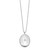 Sterling Silver Rhodium-plated Diamond 26mm Oval Locket Necklace