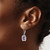 Sterling Silver Rhodium-plated Diamond and Amethyst Earrings - QE-B526E9B8-8178