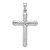 Sterling Silver Rhodium-plated Diamond -Cut Reversible Cross Pendant - QC-FAC98623-1285