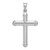 Sterling Silver Rhodium-plated Diamond -Cut Reversible Cross Pendant - QC-FAC98623-1285