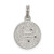 Sterling Silver Rhodium-plated Enameled and CZ Moon and Star Charm