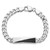 Sterling Silver Rhodium-plated Enameled Bar Men's 8in Bracelet - QG-DF156A78-2411
