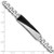 Sterling Silver Rhodium-plated Enameled Bar Men's 8in Bracelet - QG-DF156A78-2411