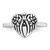 Sterling Silver Rhodium-plated Enameled Heart With Wings FOREVER IN MY HEART (Inside) Ash Holder Size 7 Ring