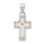 Sterling Silver Rhodium-plated Enameled Mustard Seed Cross Pendant