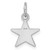 Sterling Silver Rhodium-plated Engraveable Star Disc Charm - QM-715133FB-8444