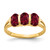 14k 6x4mm Oval Created Ruby ring - Y2-42E8A843-1757