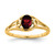 14K 6x4mm Oval Garnet ring - Y2-18B55E63-6315