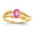 14k 6x4mm Oval Pink Sapphire ring - Y4-173370CC-6560