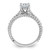 Sterling Silver Rhodium-plated Fancy Engagement CZ Ring - QR-C2EFA701-3393