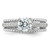 Sterling Silver Rhodium-plated Fancy Engagement CZ Ring - QR-C2EFA701-3393