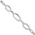 Sterling Silver Rhodium-plated Fancy Ovals 6.5in w/1in ext. Bracelet