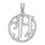 Sterling Silver Rhodium-plated Fancy Script Letter H Initial Pendant