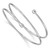 Sterling Silver Rhodium-plated Flexible Wrap Bangle
